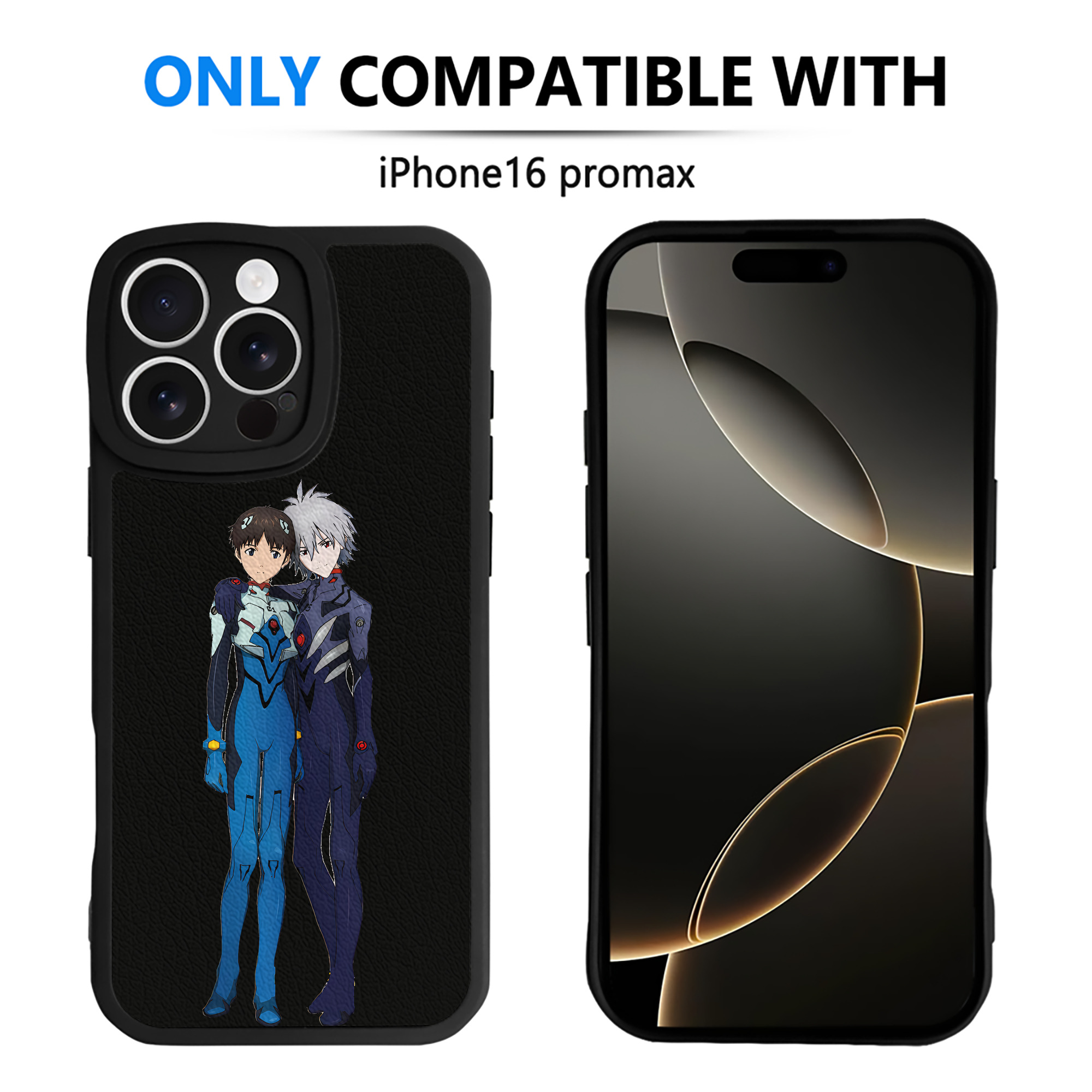 （画像用） EVA 新世紀エヴァンゲリオン 【iPhone 16シリーズ対応】シリコンスマホケース（レザー調） 材質：シリコン